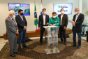 Governador Carlos Massa Ratinho Junior Assina Liberação de Recursos Estradas da Integração..Foto: Ari Dias/ AEN.