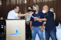 O chefe da Casa Civil Guto Silva e o secretário estadual do Desenvolvimento Sustentável e Turismo, Márcio Nunes, participaram, em Carlópolis, do evento de Governança de Angra Doce, que busca fortalecer a atividade turística como instrumento de desenvolvimento econômico do Norte Pioneiro. Foto: José Fernando Ogura/AEN