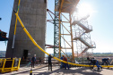 Obra da Ponte da Integração Brasil-Paraguai atinge 67% de execução em agosto. Foto: Rodrigo Felix Leal/AEN