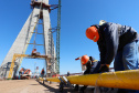 Obra da Ponte da Integração Brasil-Paraguai atinge 67% de execução em agosto. Foto: Rodrigo Felix Leal/AEN
