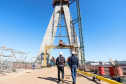 Obra da Ponte da Integração Brasil-Paraguai atinge 67% de execução em agosto. Foto: Rodrigo Felix Leal/AEN