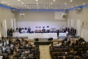26.08.2021 - Governador Carlos Massa Ratinho Junior, participa  com o presidente da Convenção das Igrejas Evangélicas Assembleia de Deus no Paraná, pastor Perci Fontoura em Colombo Foto Gilson Abreu/AEN