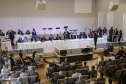 26.08.2021 - Governador Carlos Massa Ratinho Junior, participa  com o presidente da Convenção das Igrejas Evangélicas Assembleia de Deus no Paraná, pastor Perci Fontoura em Colombo Foto Gilson Abreu/AEN
