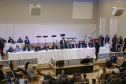 26.08.2021 - Governador Carlos Massa Ratinho Junior, participa  com o presidente da Convenção das Igrejas Evangélicas Assembleia de Deus no Paraná, pastor Perci Fontoura em Colombo Foto Gilson Abreu/AEN