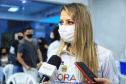 Vacinação de jovens em Toledo. Na foto, a secretária municipal de Saúde de Toledo, Gabriela Kucharski Foto: José Fernando Ogura/AEN