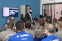 Vinte e oito presos da Penitenciária Estadual de Londrina II (PEL2) receberam seus certificados dos cursos profissionalizantes de construção civil, elétrica predial e refrigeração, ofertados à primeira turma do Projeto Capacitar para Libertar. A cerimônia de formatura ocorreu na tarde desta quinta-feira (26), em uma das salas da penitenciária. -  Londrina, 27/08/2021  -  Foto: DEPEN-PARANÁ