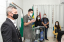 Vinte e oito presos da Penitenciária Estadual de Londrina II (PEL2) receberam seus certificados dos cursos profissionalizantes de construção civil, elétrica predial e refrigeração, ofertados à primeira turma do Projeto Capacitar para Libertar. A cerimônia de formatura ocorreu na tarde desta quinta-feira (26), em uma das salas da penitenciária. -  Londrina, 27/08/2021  -  Foto: DEPEN-PARANÁ