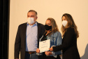 A Presidente do conselho da Superintendência de Ação Solidária, a primeira-dama Luciana Saito Massa e o secretário de Justiça, Família e Trabalho do Paraná, Ney Leprevost participam, nesta sexta-feira (27), de  evento em comemoração ao Dia Nacional do Voluntariado,  no Museu Oscar Niemeyer (MON).27/08/2021 - Foto: Geraldo Bubniak/AEN