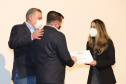 A Presidente do conselho da Superintendência de Ação Solidária, a primeira-dama Luciana Saito Massa e o secretário de Justiça, Família e Trabalho do Paraná, Ney Leprevost participam, nesta sexta-feira (27), de  evento em comemoração ao Dia Nacional do Voluntariado,  no Museu Oscar Niemeyer (MON).27/08/2021 - Foto: Geraldo Bubniak/AEN