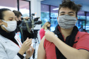 Mais de 63% dos adolescentes de Toledo já receberam a primeira dose do imunizante contra a Covid-19. Foto: José Fernando Ogura/AEN