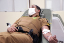 Curitiba, 30 de agosto de 2021. Doação de sangue BPRv.  -  Foto: Soldado Adilson Voinaski Afonso