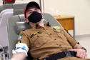 Curitiba, 30 de agosto de 2021. Doação de sangue BPRv.  -  Foto: Soldado Adilson Voinaski Afonso