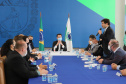 O governador Carlos Massa Ratinho Junior assina  nesta terça-feira (31)  novos contratos com Hospitais Filantrópicos, Santa Casa de Cambé,  Hospital Sao Rafael de Rolândia e Hospital  Cristo Rei de Ibiporã.  Na foto, o deputado estadual Tiago Amaral. 31/08/2021 - Foto: Geraldo Bubniak/AEN