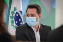 O governador Carlos Massa Ratinho Junior assina  nesta terça-feira (31)  novos contratos com Hospitais Filantrópicos, Santa Casa de Cambé,  Hospital Sao Rafael de Rolândia e Hospital  Cristo Rei de Ibiporã.  31/08/2021 - Foto: Geraldo Bubniak/AEN