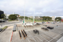 Celebrações da Semana da Pátria, em comemoração aos 199 anos da Independência do Brasil, começaram nesta quarta-feira (1) no Paraná com um evento realizado no Palácio Iguaçu, em Curitiba. 01/09/2021 - Foto: Geraldo Bubniak/AEN