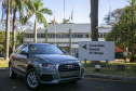 Audi doa carro Q3 para Engenharia Mecânica  Automóvel será usado tanto em graduação quanto no mestrado; entrega ao reitor
da UEM ocorreu hoje (1º).. Foto: UEM