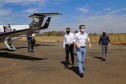 O governador Carlos Massa Ratinho Junior vistoriou, nesta quinta-feira (2), as obras de recapeamento asfáltico da pista do Aeroporto Municipal Aguinaldo Pereira Lima, em Siqueira Campos, região do Norte Pioneiro.   - Siqueira Campos, 02/09/2021  -  Foto: Gilson Abreu/AEN