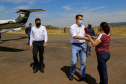 O governador Carlos Massa Ratinho Junior vistoriou, nesta quinta-feira (2), as obras de recapeamento asfáltico da pista do Aeroporto Municipal Aguinaldo Pereira Lima, em Siqueira Campos, região do Norte Pioneiro.   - Siqueira Campos, 02/09/2021  -  Foto: Gilson Abreu/AEN