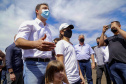 O governador Carlos Massa Ratinho Junior vistoriou, nesta quinta-feira (2), as obras de recapeamento asfáltico da pista do Aeroporto Municipal Aguinaldo Pereira Lima, em Siqueira Campos, região do Norte Pioneiro.   - Siqueira Campos, 02/09/2021  -  Foto: Gilson Abreu/AEN