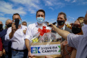 O governador Carlos Massa Ratinho Junior vistoriou, nesta quinta-feira (2), as obras de recapeamento asfáltico da pista do Aeroporto Municipal Aguinaldo Pereira Lima, em Siqueira Campos, região do Norte Pioneiro.   - Siqueira Campos, 02/09/2021  -  Foto: Gilson Abreu/AEN