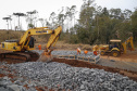 Obras do Contorno Sul de Wenceslau Braz avançam para desviar tráfego pesado da área urbana.
Foto Gilson Abreu/AEN