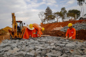 Obras do Contorno Sul de Wenceslau Braz avançam para desviar tráfego pesado da área urbana.
Foto Gilson Abreu/AEN