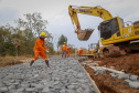 Obras do Contorno Sul de Wenceslau Braz avançam para desviar tráfego pesado da área urbana.
Foto Gilson Abreu/AEN