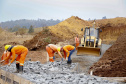 Obras do Contorno Sul de Wenceslau Braz avançam para desviar tráfego pesado da área urbana.
Foto Gilson Abreu/AEN