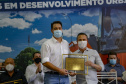 02.09.2021Governador Carlos Massa Ratinho Junior autoriza licitação do distrito industrial e anuncia investimentos em Jacarezinho. 
Foto Gilson Abreu/AEN