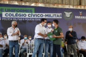 Governador entrega novos uniformes para alunos da escola cívico-militar de Jandaia do Sul  -  Jandaia do Sul, 03/09/2021  -  Foto: Ari Dias/AEN