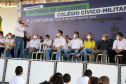 Governador entrega novos uniformes para alunos da escola cívico-militar de Jandaia do Sul  -  Jandaia do Sul, 03/09/2021  -  Foto: Ari Dias/AEN