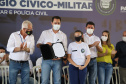 Governador entrega novos uniformes para alunos da escola cívico-militar de Jandaia do Sul  -  Jandaia do Sul, 03/09/2021  -  Foto: Ari Dias/AEN