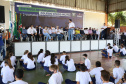 Governador entrega novos uniformes para alunos da escola cívico-militar de Jandaia do Sul  -  Jandaia do Sul, 03/09/2021  -  Foto: Ari Dias/AEN