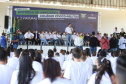 Governador entrega novos uniformes para alunos da escola cívico-militar de Jandaia do Sul  -  Jandaia do Sul, 03/09/2021  -  Foto: Ari Dias/AEN