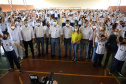 Governador entrega novos uniformes para alunos da escola cívico-militar de Jandaia do Sul  -  Jandaia do Sul, 03/09/2021  -  Foto: Ari Dias/AEN