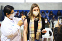 Paraná passa a marca de 11 milhões de vacinas contra a Covid-19 aplicadas . Foto: José Fernando Ogura/AEN