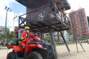 Nadar em segurança é somente próximo ao Posto de Guarda-Vidas do Corpo de Bombeiros  -  Curitiba, 04/09/2021  -  Foto: SESP-PR