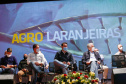  O governador Carlos Massa Ratinho Junior participou, nesta sexta-feira (10), do lançamento da Agro Laranjeiras, nova empresa de desmamados que fará um investimento inicial de R$ 377 milhões no Estado. Foto:Jonathan Campos/AEN