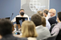As obras e projetos em desenvolvimento nos portos do Paraná foram apresentados, nesta sexta-feira (10), para representantes da Agência Nacional de Transportes Terrestres (ANTT) e ministérios da Infraestrutura (Minfra) e Economia. A comitiva nacional visitou a sede administrativa da administração dos portos de Paranaguá e Antonina com o Grupo de Trabalho do Plano Estadual Ferroviário (GT Ferrovias).  -  Paranaguá, 10/09/2021  -  Foto: Claudio Neves/Portos do Paraná