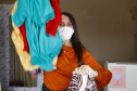 Josiane Duarte, proprietária de uma loja de roupas para o público evangélico, em Piraquara.
Foto Gilson Abreu/AEN