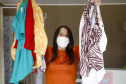 Josiane Duarte, proprietária de uma loja de roupas para o público evangélico, em Piraquara.
Foto Gilson Abreu/AEN