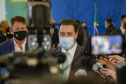 O governador Carlos Massa Ratinho Junior assina nesta quarta-feira (15), o decreto da última etapa de transferência de custódia dos presos das carceragens da Polícia Civil para a gestão plena do Departamento Penitenciário do Paraná (DEPEN). 15/09/2021 -
 Foto: Gilson Abreu/AEN
