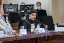 O secretário estadual da Infraestrutura e Logística, Sandro Alex e o  o secretário de Planejamento e Projetos Estruturantes do Paraná, Valdemar Bernardo Jorge participam de Webinar dos Portos do Paraná sobre o Potencial de Movimentacao de Cargas  para o projeto da Nova Ferroeste,  na A Federação das Indústrias do Estado do Paraná (Fiep). 15/09/2021 - Foto: Geraldo Bubniak/AEN