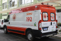 O município de Adrianópolis recebeu uma ambulância de suporte básico, para reforço do Serviço de Atendimento Móvel de Urgência (Samu). O veículo no valor de R$ 161,5 mil foi entregue nesta quarta-feira (15) pelo secretário de Estado da Saúde, Beto Preto.  -  Curitiba, 15/09/2021  -  Foto: Américo Antonio/SESA