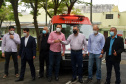 O município de Adrianópolis recebeu uma ambulância de suporte básico, para reforço do Serviço de Atendimento Móvel de Urgência (Samu). O veículo no valor de R$ 161,5 mil foi entregue nesta quarta-feira (15) pelo secretário de Estado da Saúde, Beto Preto.  -  Curitiba, 15/09/2021  -  Foto: Américo Antonio/SESA