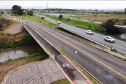 Ponte do rio Iguaçu é liberada em São José dos Pinhais. Foto: COMEC