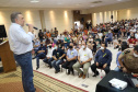 A Secretaria de Estado da Justiça, Família e Trabalho realizou nesta quinta-feira (16), em Umuarama (Noroeste), mais uma etapa do Programa de Interiorização. No evento, o secretário Ney Leprevost explicou o objetivo da ação, que é aprofundar a integração da Pasta com gestores e entidades municipais da região. -  Umuarama, 16/09/2021  -  Foto: SEJUF