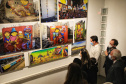 Governador Carlos Massa Ratinho Junior participa da abertura da exposição retrospectiva da carreira dos irmãos Gustavo e Otávio Pandolfo, OSGEMEOS , no Museu Oscar Niemeyer  -  Curitiba, 16/09/2021  -  Foto: José Fernando Ogura/AEN