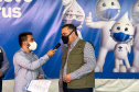 O Paraná iniciou a participação no Plano Nacional de Expansão da Testagem para a Covid-19 do Ministério da Saúde. O secretário de Estado da Saúde, Beto Preto, esteve em Foz do Iguaçu nesta sexta-feira (17) para o lançamento do projeto. -  Foz do Iguaçu, 17/09/2021  -  Foto: Gustavo Marçal/SESA