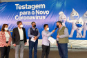 O Paraná iniciou a participação no Plano Nacional de Expansão da Testagem para a Covid-19 do Ministério da Saúde. O secretário de Estado da Saúde, Beto Preto, esteve em Foz do Iguaçu nesta sexta-feira (17) para o lançamento do projeto. -  Foz do Iguaçu, 17/09/2021  -  Foto: Gustavo Marçal/SESA